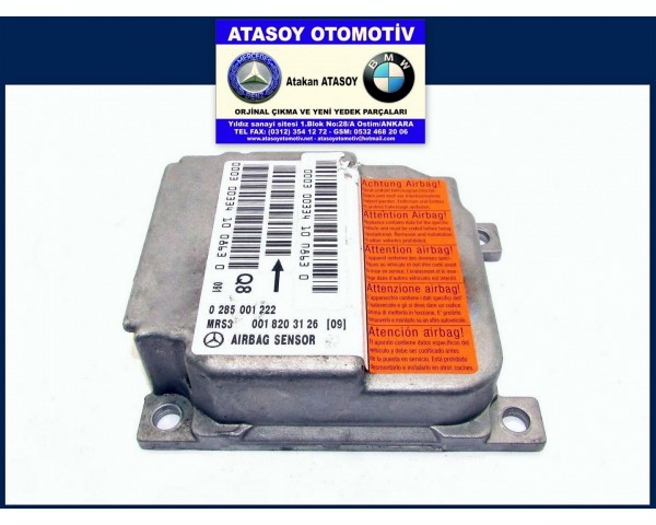 MERCEDES W168 AIRBAG BEYNİ 0018203126 0285001222 A0018203126